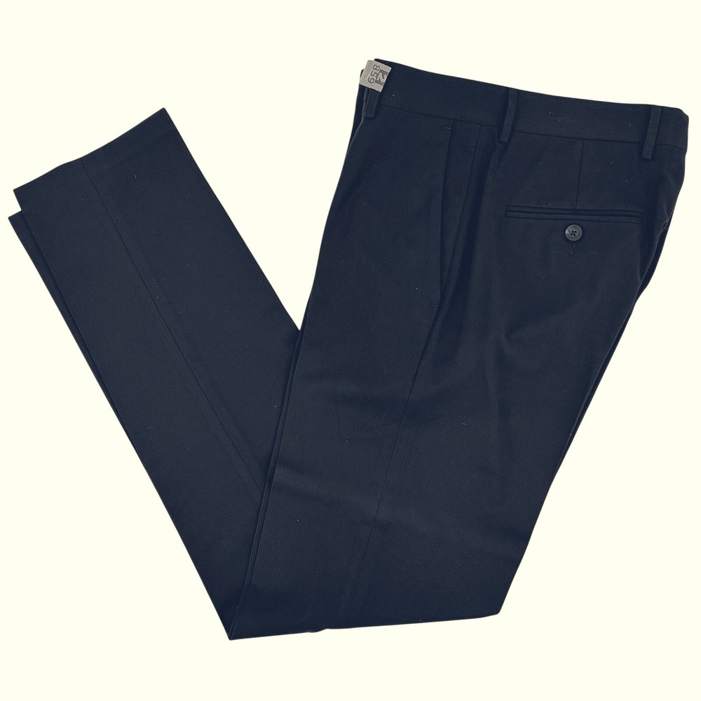 J.M. Haggar Dress Pants‎ Men 29x32 Slim Fit Dark Blue Flat Front Teacher Office